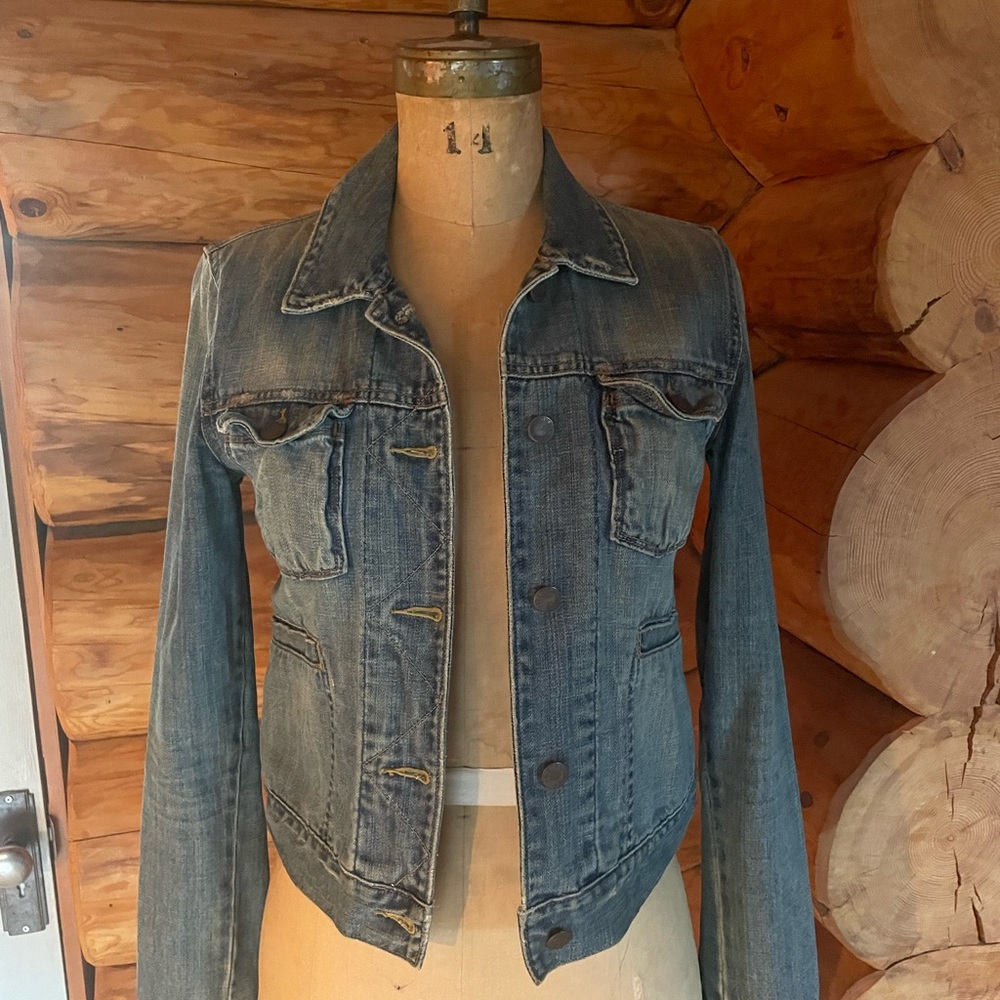 Abercrombie & Fitch Faded Blue Jean Jacket